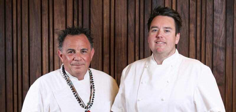 Chefs Josiah Citrin And Ian Scaramuzza for THE CIRCLE Magazine Los Angeles