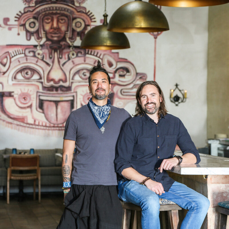 Portrait of Chef Joshua Gil and Matthew Egan of Mirame for THE CIRCLE Magazine Los Angeles